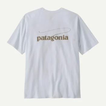 Patagonia Men's Casting Logo Responsibili-Tee® White