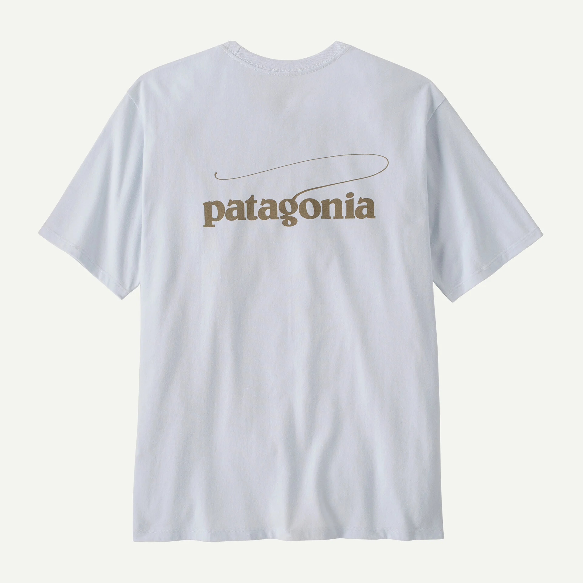 Patagonia Men's Casting Logo Responsibili-Tee® White