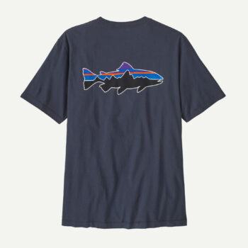 Patagonia Men’s Fitz Roy Trout T-Shirt Smoulder Blue