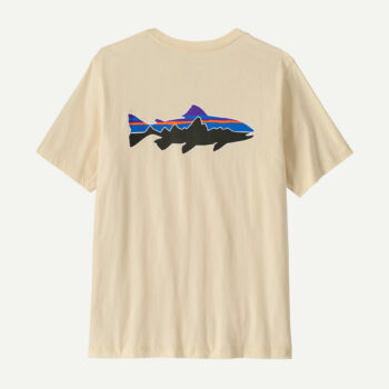 Patagonia Men's Fitz Roy Trout T-Shirt Undyed Natural