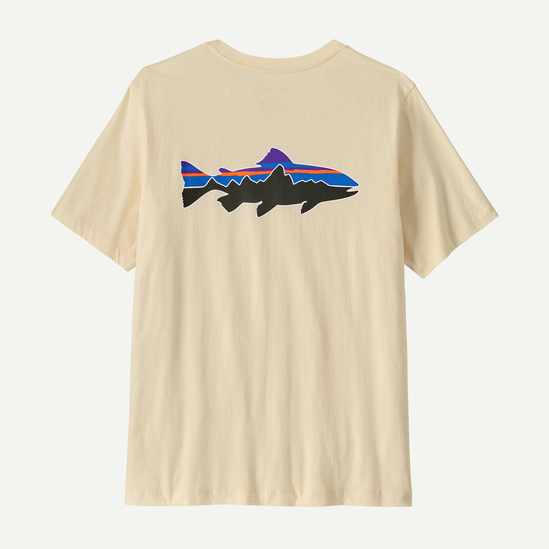 Patagonia Men's Fitz Roy Trout T-Shirt Undyed Natural