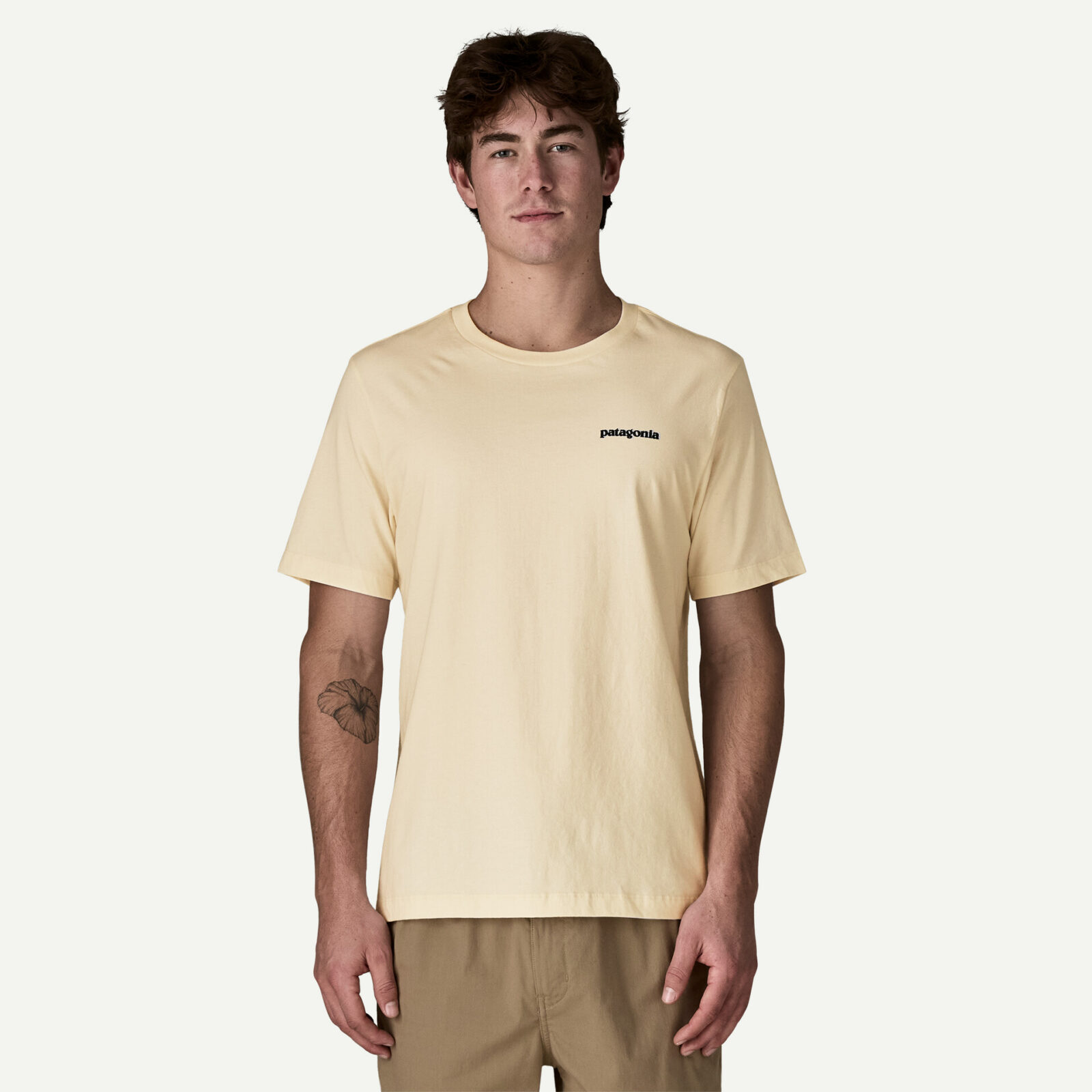 Patagonia Men's Fitz Roy Trout T-Shirt Undyed Natural - Image 3