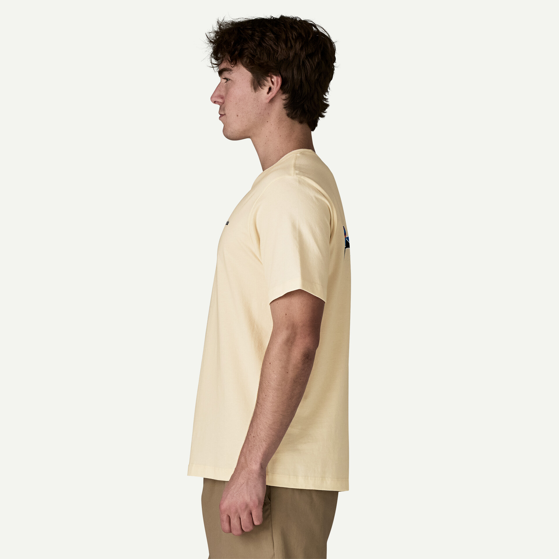 Patagonia Men's Fitz Roy Trout T-Shirt Undyed Natural - Image 6