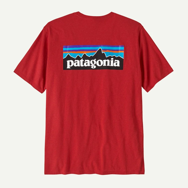 Patagonia Men's P-6 Logo Responsibili-Tee® Aminita Red