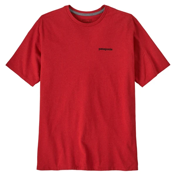 Patagonia Men's P-6 Logo Responsibili-Tee® Aminita Red - Image 2